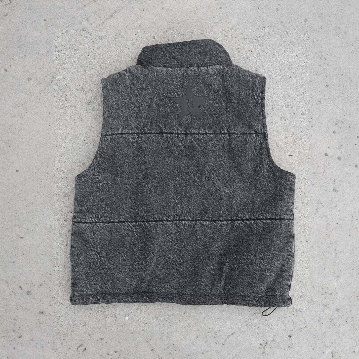 DENIM PUFFER VEST